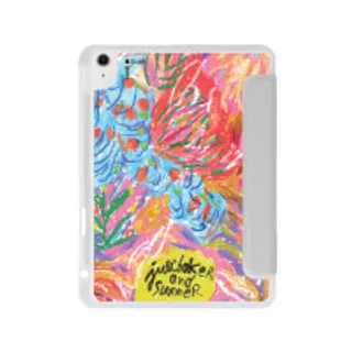 iPad Air4/5/6/7 11" 2025 (M2/M3) Clear Grey Abstract Flower by Juli Baker (88528793999748852879007510)