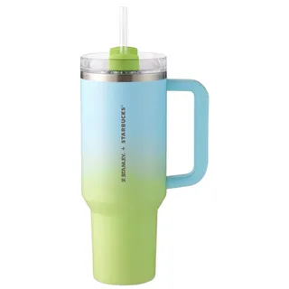 Starbucks Stainless Steel Blue & Green Stanley Cold Cup