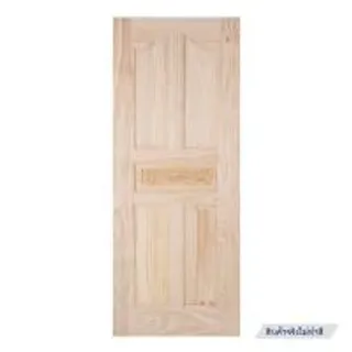 ประตูไม้สนนิวซีแลนด์ ไม่เจาะลูกบิด MODERN DOORS L118 80x200 ซม. สีธรรมชาติ (1169026)