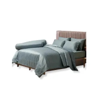 JESSICA BEDDING ชุดผ้าปูที่นอน 6 ฟุต 6 ชิ้น (คิงไซซ์) รุ่น JACQUARD SILKSHINE 500 เส้นด้าย QS753-1 สีเทา (MKP1864093)