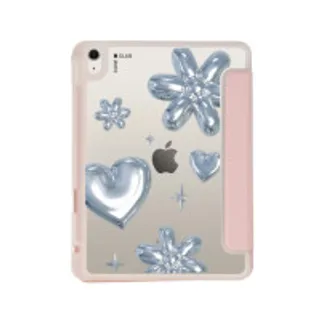 iPad Air4/5/6/7 11" 2025 (M2/M3) Clear Pink Flower & Heart Metallic Balloons (88528799170488852879532692)