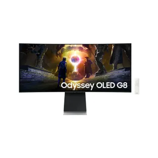 จอคอม Samsung Odyssey G8 LS34DG850SEXXT 34" OLED WQHD Curved Gaming Monitor 175Hz