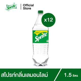 [จัดส่งเฉพาะกทม. ปริมณฑลและชลบุรี] สไปรท์ น้ำอัดลม 1.5 ลิตร 12 ขวด Sprite Soft Drink Original 1.5L Pack 12