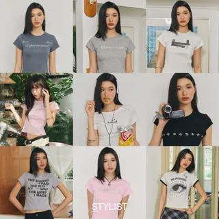 [ ลด 25% วันสุดท้าย ] STYLIST - Kael, Me & The Boy BabyTee/Crop 004 เสื้อเบบี้ที Baby Tee