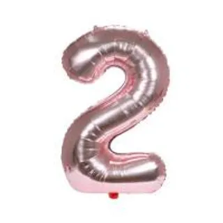 ลูกโป่งฟอยล์ตกแต่ง SNAZZ เลข 2 40 นิ้ว สีชมพู (1301138)