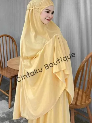 ชุดละหมาดผ้ายืด ไม่มีแถบ หน้ายาง (สีพื้น)