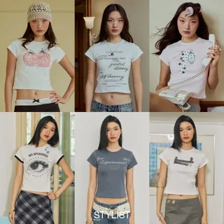 [ ลด 25% วันสุดท้าย ] STYLIST - Me & The Boy BabyTee/Crop-017 เสื้อเบบี้ที Baby Tee