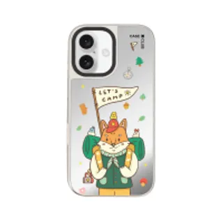 iPhone 16 Mirror Case MagSafe Camping Fox (88528799927178852879370812)