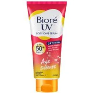 บิโอเรยูวีบอดี้แคร์เซรั่มเอจดีเฟนส์เอสพีเอฟ50พีเอ 150มล. Biore UV Body Care Serum Age Defense SPF50 PA 150ml. (8851818101074)