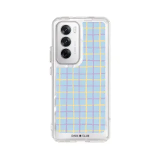 Oppo Reno 12 Clear Case Yellow & Purple Stripes (88528795107068852879727128)
