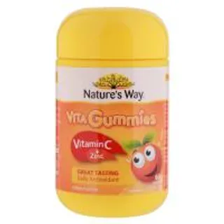 เนเจอร์สเวย์ไวต้ากัมมี่วิตามินซีซิงค์ 60เม็ด Natures Way Vita Gummies Vitamin C Zinc 60tabs (9314807061036)