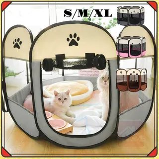 [COD]คอกแมว กรงแมว ใหญ่ คอกแมวเด็ก คอกแมวพับได้ คอกสัตว์เลี้ยง ที่นอนแมว คอกกั้นแมว กรงแมวขนาดใหญ่ คอกสัตว์เลี้ยงพับได้ แมว