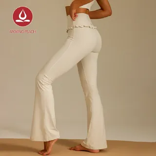 MOVING PEACH Anti Curl Flared Pants