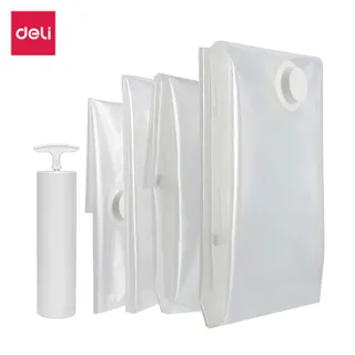 Deli ถุงสูญญากาศ 1ใบ มีวาล์ว ถุงเก็บผ้านวม จัดเก็บผ้านวม ประหยัดพื้นที่ สามารถใช้งานซ้ำ Vacuum Bag