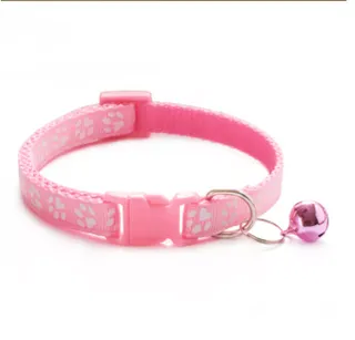 PetStern❤️‍❤️ปลอกคอสุนัข ปลอกคอแมว ปลอกคอลายรอยเท้า น่ารัก ทนนาน ปลอกคอสำหรับสัตว์เลี้ยง*Collar03