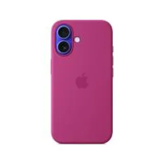 Apple iPhone 16 Silicone Case with MagSafe - Fuchsia (195949885013)