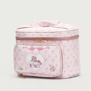 YZLong กระเป๋าเดินทาง กระเป๋าจัดระเบียบ Tas Kosmetik Mikko ร่วมกระเป๋าเครื่องสำอางค์ใหญ่ตรากระเป๋าเก็บของน่ารักขนาดใหญ่สัตว์เล็กกระเป๋าถือทรงสี่เหลี่ยม