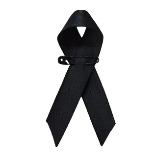 FXSAXUNN 【COD】ริบบิ้นสีดำดีไซน์เรียบหรูเหมาะสำหรับงานศพเดินทางได้ทุกวันสวมใส่สบาย คอประดับเครื่องประดับ