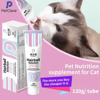 Petclear Cat Nutrition Supplement 120g, ขนมขบเคี้ยวเพื่อสุขภาพ Dehair