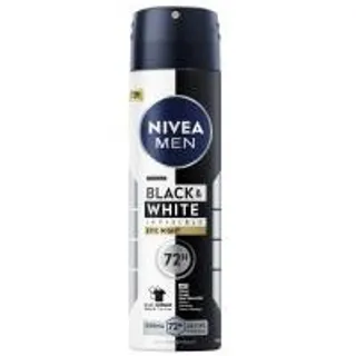 นีเวียสเปรย์เมนแบล็คแอนด์ไวท์อินวิซิเบิ้ลอีพิคไนท์ 150มล. Nivea Spray Men Black And White Invisible Epic Night 150ml. (8850029045214)