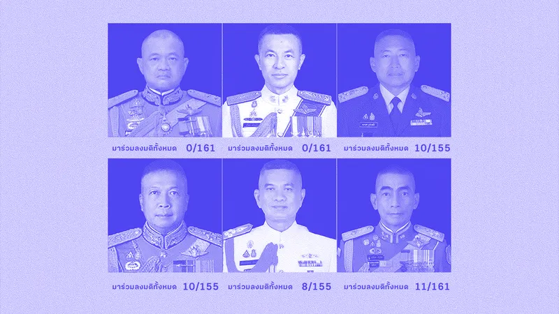 สำรวจรายชื่อ ส.ว. ผู้นำเหล่าทัพ ‘โดดงาน’ แทบไม่เข้าประชุมและลงมติ จนเสี่ยงพ้นตำแหน่ง