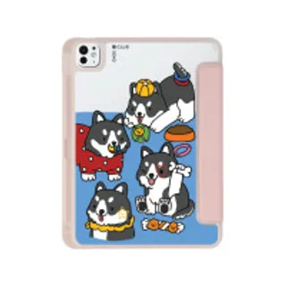 iPad Pro 11" (2024) Clear Pink Husky Play Time (88528794212178852879290516)