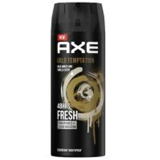 แอ๊กซ์สเปรย์น้ำหอมระงับกลิ่นกายโกลด์เทมเทชั่น 135มล. Axe Gold Temptation Deodorant Body Spay 135ml. (8999999572716)