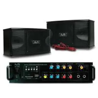 SONAR แอมป์ขยายเสียง 80W รุ่น AV-206+ลำโพง 6.5 นิ้ว ตู้ลำโพงต่อขยาย รุ่น KS-251 Amp Amplifier เครื่องขยายเสียง (MKP0724154)