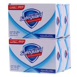 เซฟการ์ดสบู่ก้อนขาว 48กรัม แพค 4 Sefeguard Bar Soap White 48g. Pack 4 (4902430251761)
