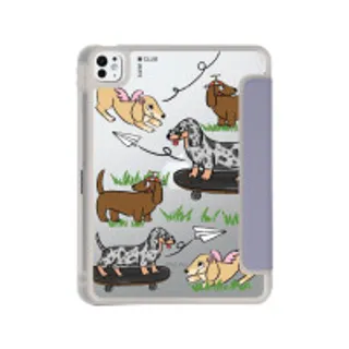 iPad Pro 11" (2024) Clear Purple Dachshund & Friends (88528793547378852879352351)