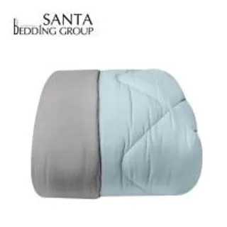 ผ้านวม SANTA BEDDING 100x90 นิ้ว สี LIGHT BLUE/GREY (1299794)