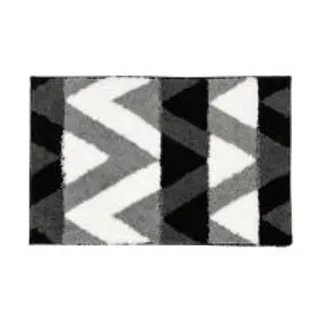 พรม HOME LIVING STYLE ZIGZAG 45x70 ซม. สีดำ (1296091)