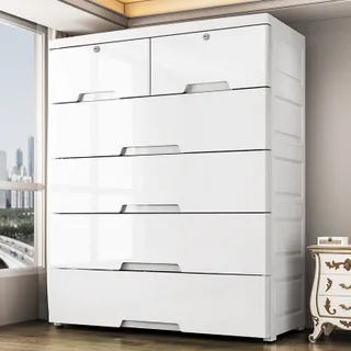 S-Airiceลิ้นชักใส่เสื้อผ้า ลิ้นชักเก็บของ 78cm ตู้เสื้อผ้าตู้เก็บของแบบหลายชั้น เพิ่มหนาตู้ลิ้นชักพลาสติก ลิ้นชักพลาสติก