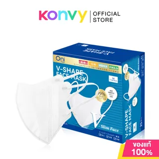 Oni V-Shape Face Mask 35pcs #White โอนิ หน้ากากอนามัย สีขาว