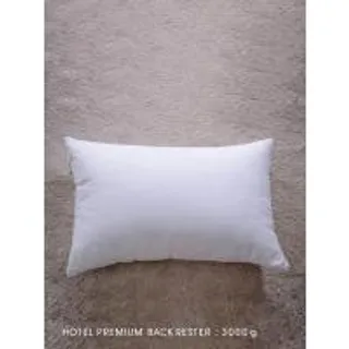 LUCKY MATTRESS หมอนขนห่านเทียม Hotel Premium หมอนโรงแรมความนุ่มระดับห้าดาวขนาดใหญ่ Back Rester 3000 g. แถมปลอกหมอนลายริ้วสีขาว (MKP1277213)