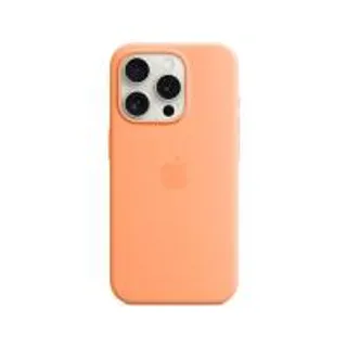 Apple iPhone 15 Pro Silicone Case with MagSafe - Orange Sorbet (194253939917)