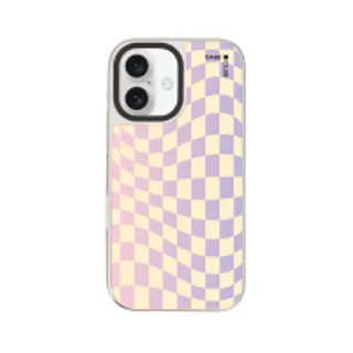 iPhone 16 Mirror Case MagSafe Purple Gradient Grid (88528799927178852879782899)