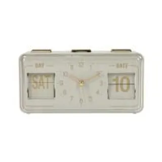 นาฬิกาตั้งโต๊ะ SNAZZ EG6265 6.8x3.5 นิ้ว สีเบจ (1299890)
