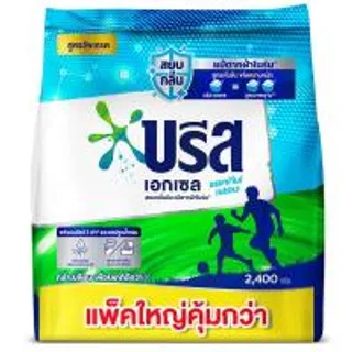 บรีสเอกเซลแอคทีฟเฟรชผลิตภัณฑ์ซักผ้าชนิดผงสูตรเข้มข้น 2400กรัม Breeze Excel Active Fresh Concentrated Powder Detergent 2400g. (8851932415385)