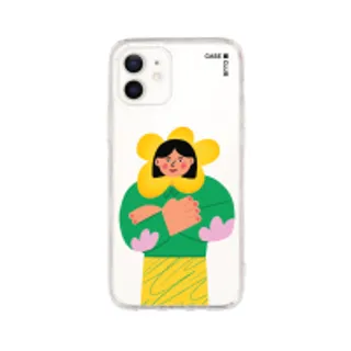 iPhone 12/12 Pro Clear Case Flower Girl (88528791034898852879494587)