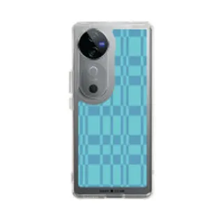 Vivo V40 5G Clear Case Asymmetric Blue Grid (88528799362858852879805628)