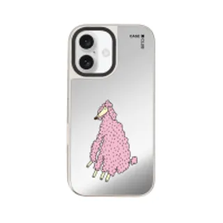 iPhone 16 Mirror Case MagSafe Pink Poodle (88528799927178852879448658)