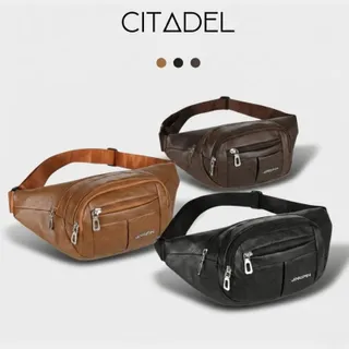 Citadel กระเป๋าสะพายหนัง คาดอก คาดเอว กระเป๋าผู้ชายแฟชั่น สไตล์เกาหลี พร้อมส่งจากไทย พร้อมส่งจากไทย 9
