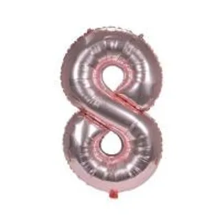 ลูกโป่งฟอยล์ตกแต่ง SNAZZ เลข 8 40 นิ้ว สีชมพู (1301157)