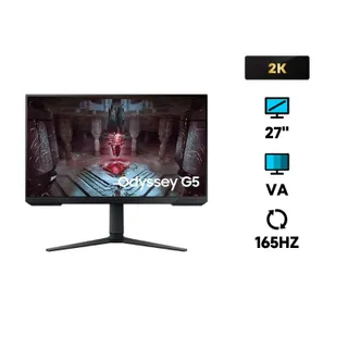 จอคอม Samsung Odyssey G5 LS27CG510EEXXT 27" VA 2K Gaming Monitor 165Hz New