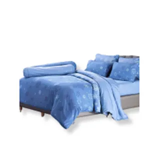 JESSICA BEDDING ชุดผ้าปูที่นอน 6 ฟุต 6 ชิ้น (คิงไซส์) รุ่น TENCEL 500 เส้นด้าย T856 สีฟ้า (MKP1873907)