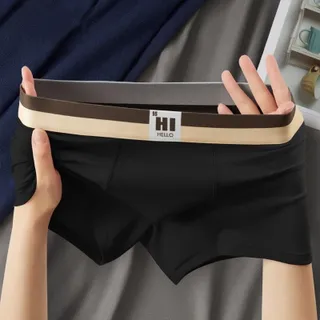 Rosy Recess กางเกงผ้าฝ้ายสีดอกกุหลาบกางเกงบอกเซอร์ของผู้ชายกางเกงบ็อกเซอร์เรียบง่าย