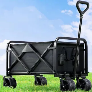 รถเข็นแคมป์ปิ้ง รถลาก รถเข็นพับได้ ล้อใหญ่ 8 นิ้ว รับน้ำหนักได้ถึง300KG