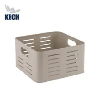 ตะกร้าอะลูมิเนียมสี่เหลี่ยมจัตุรัส KECH LEGACY SIZE L สีเบจ (1295547)