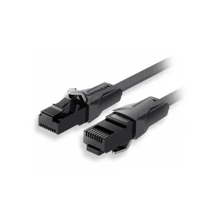 สาย Vention RJ45 Flat Cat6 UTP Patch Cable Black 10m